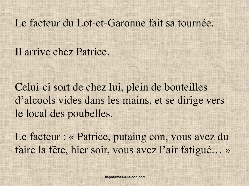 Le facteur du Lot et Garonne fait sa tournée ppt télécharger